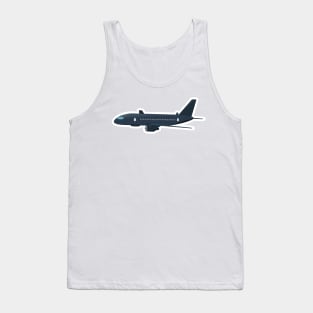 Airplane sticker vector illustration, travel logo design. Passenger plane icon. Tank Top